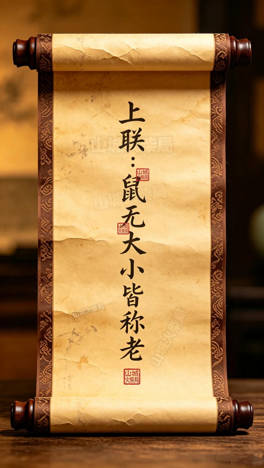全网求经典下联！

上联：鼠无大小皆称老
下联：_______？诗友请赐墨！

