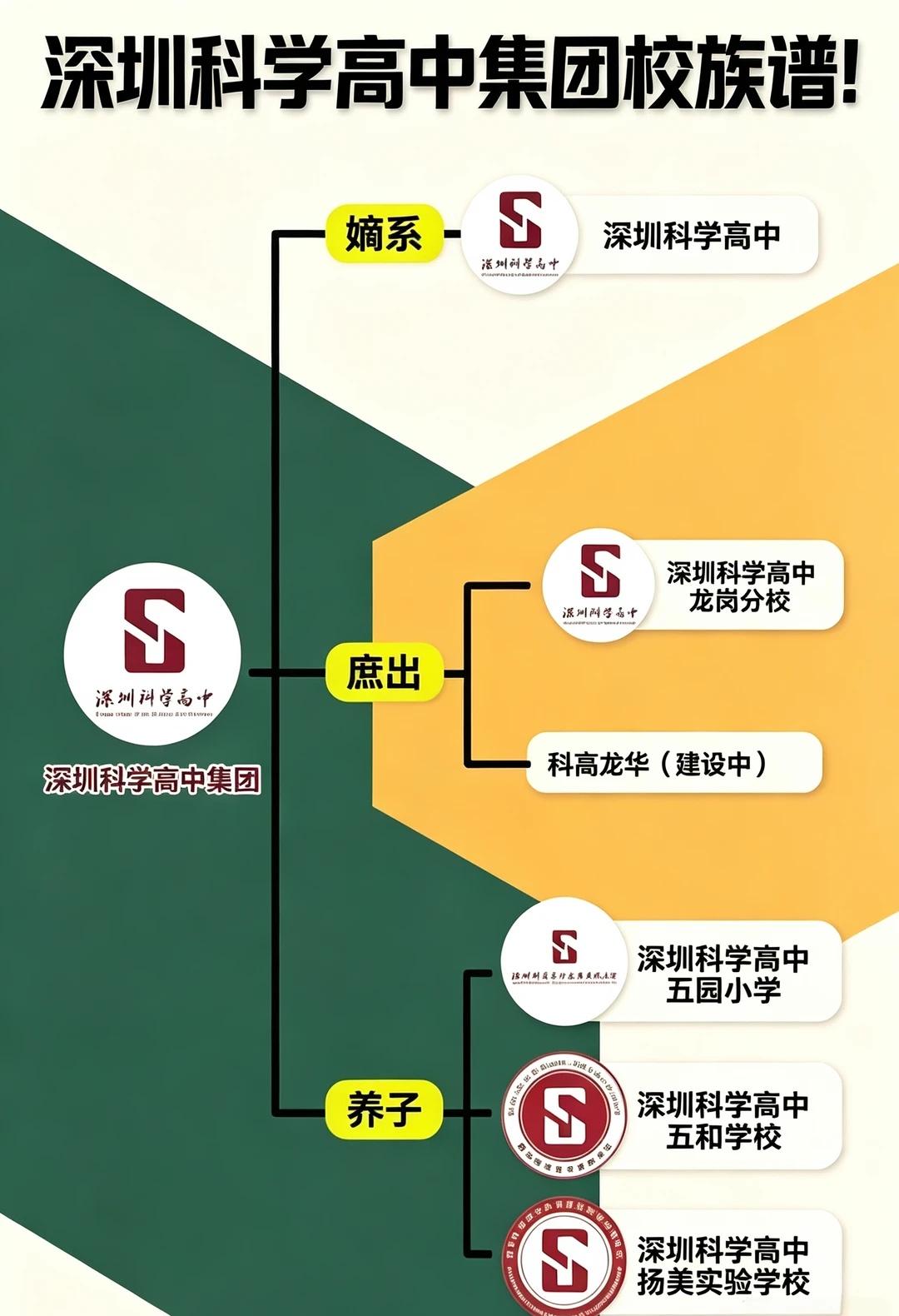 一张图理清深圳科学高中集团全部成员学校深圳中考 深圳科学高中 科高集团 深圳升学