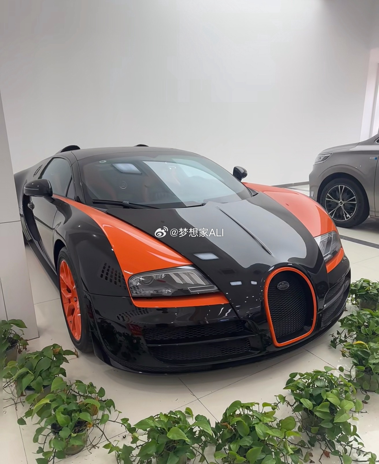 这台法拍无路权这台布加迪，起拍600W最终1300W以成交😁 1300买来当摆