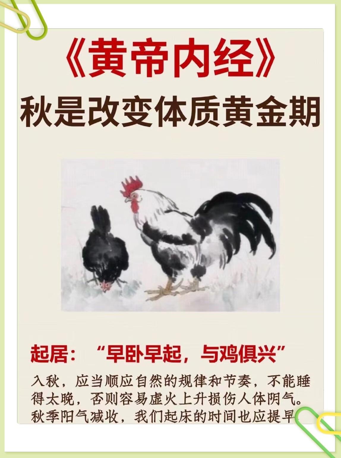 秋季养生注意事项。