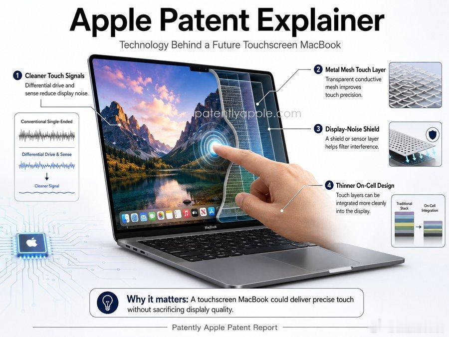 Apple最新专利申请，公开了一项面向未来触控屏幕设备的核心底层技术，传闻已久的