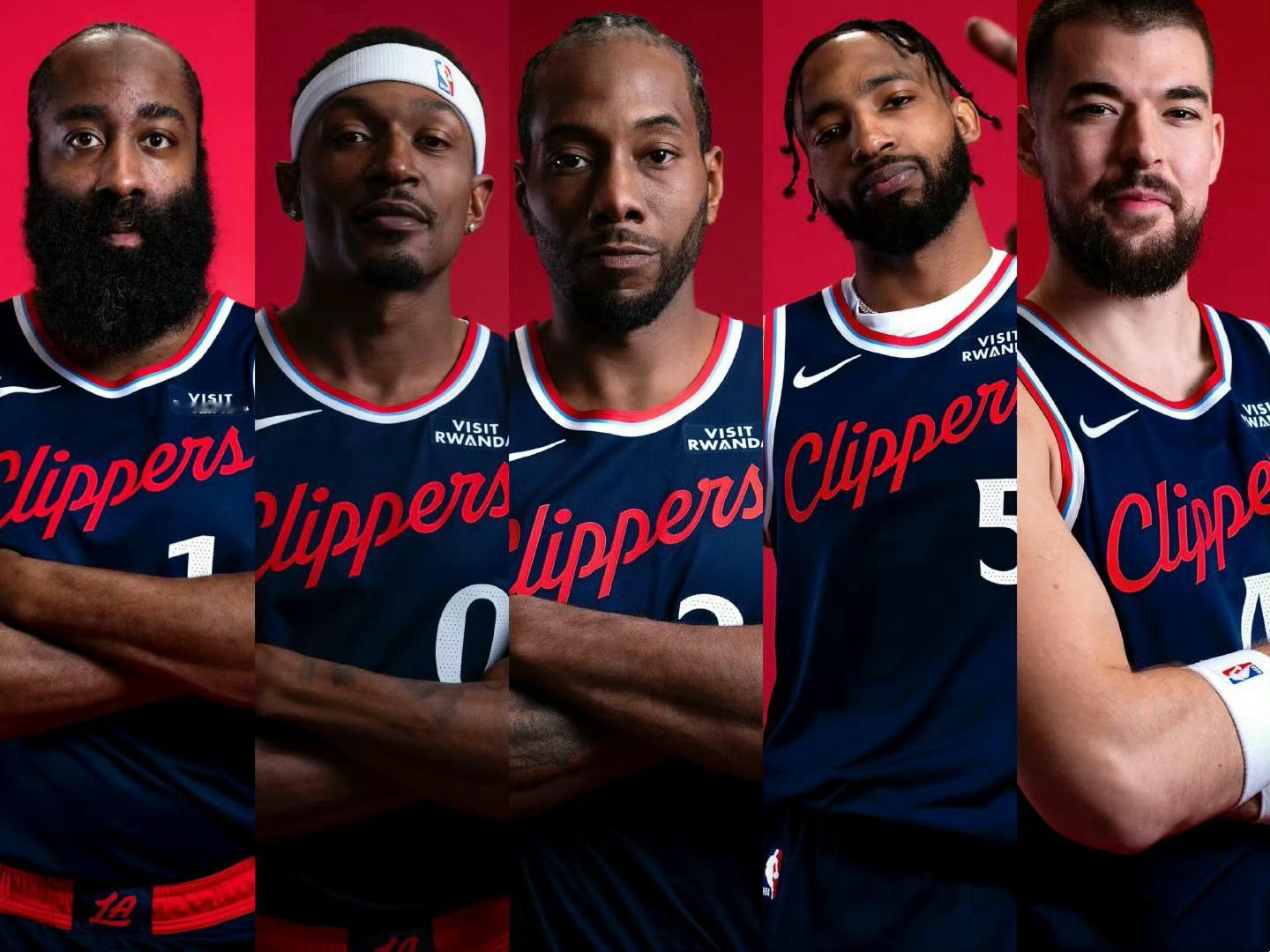 快船揭幕战首发阵容：哈登、比尔、伦纳德、小琼斯、祖巴茨！🏀📺⬇️快船vs爵士