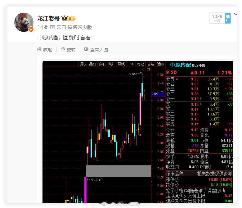 中原内配 涨停 恭喜 ​​​来给个点赞支持一下 ​​​