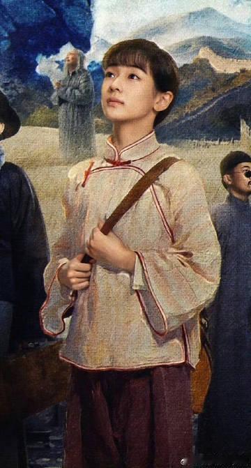 王和民国嫁衣好有故事感王和民国造型适配度 民国嫁衣穿在王和身上格外有韵味，她的长