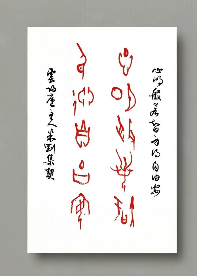 米刚甲骨文作品