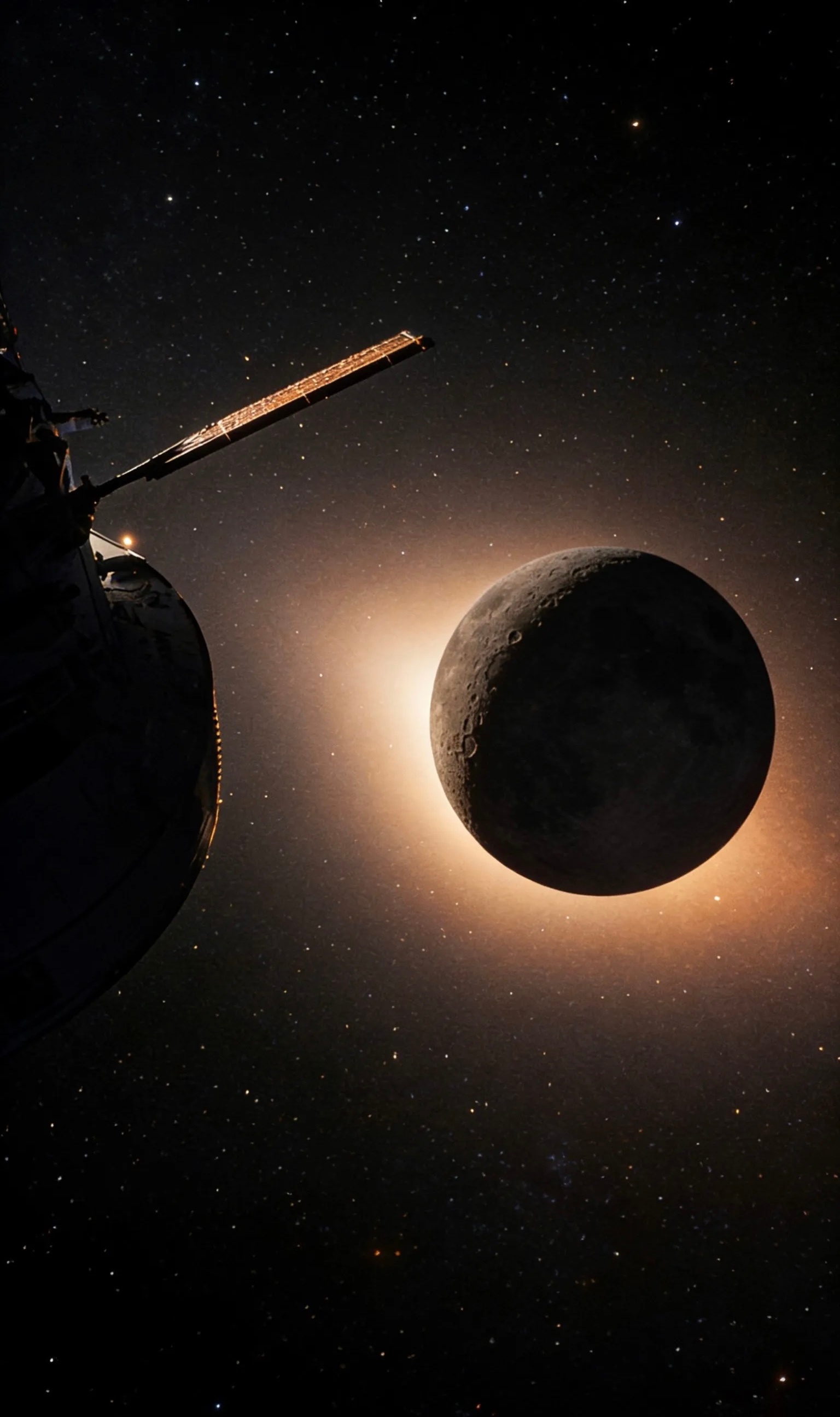 这些月、地照片是由阿尔忒弥斯2号（Artemis II）飞船上的宇航员所拍摄。在