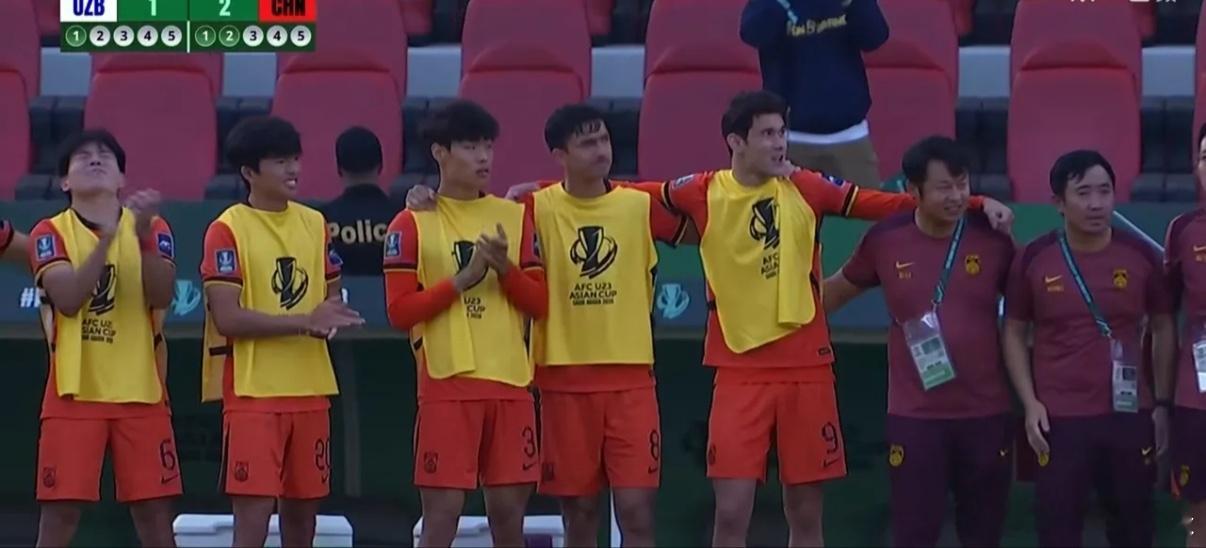 U23男足晋级四强刚刚结束的1/4决赛中国男足在120，分钟的鏖战中以0-0战平