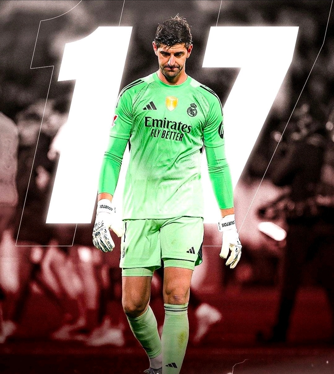 冷知识：库尔图瓦生涯面对曼城17次交手全丢球，合计被洞穿28次。皇马1比2曼城欧