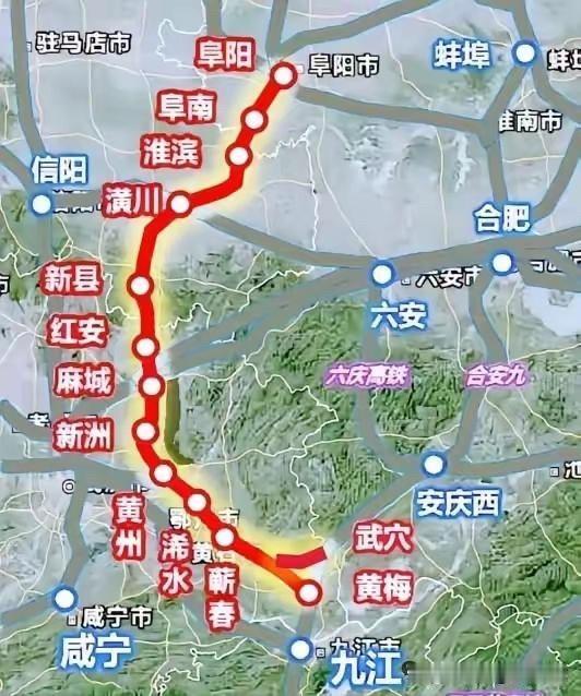 环评报告里的关键数据也值得拎出来说说。阜阳至黄冈高铁新建正线全长400.573公