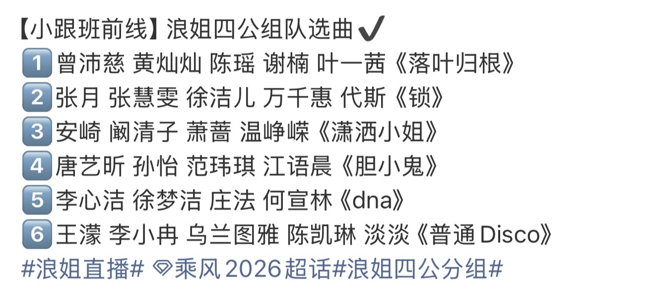 四公分组谢天谢地孙怡终于不用当队长了。黄灿灿陈瑶合作了新鲜组合喜欢。by5还剩b