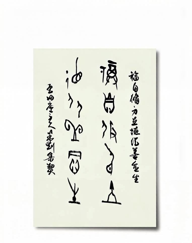 米刚甲骨文作品