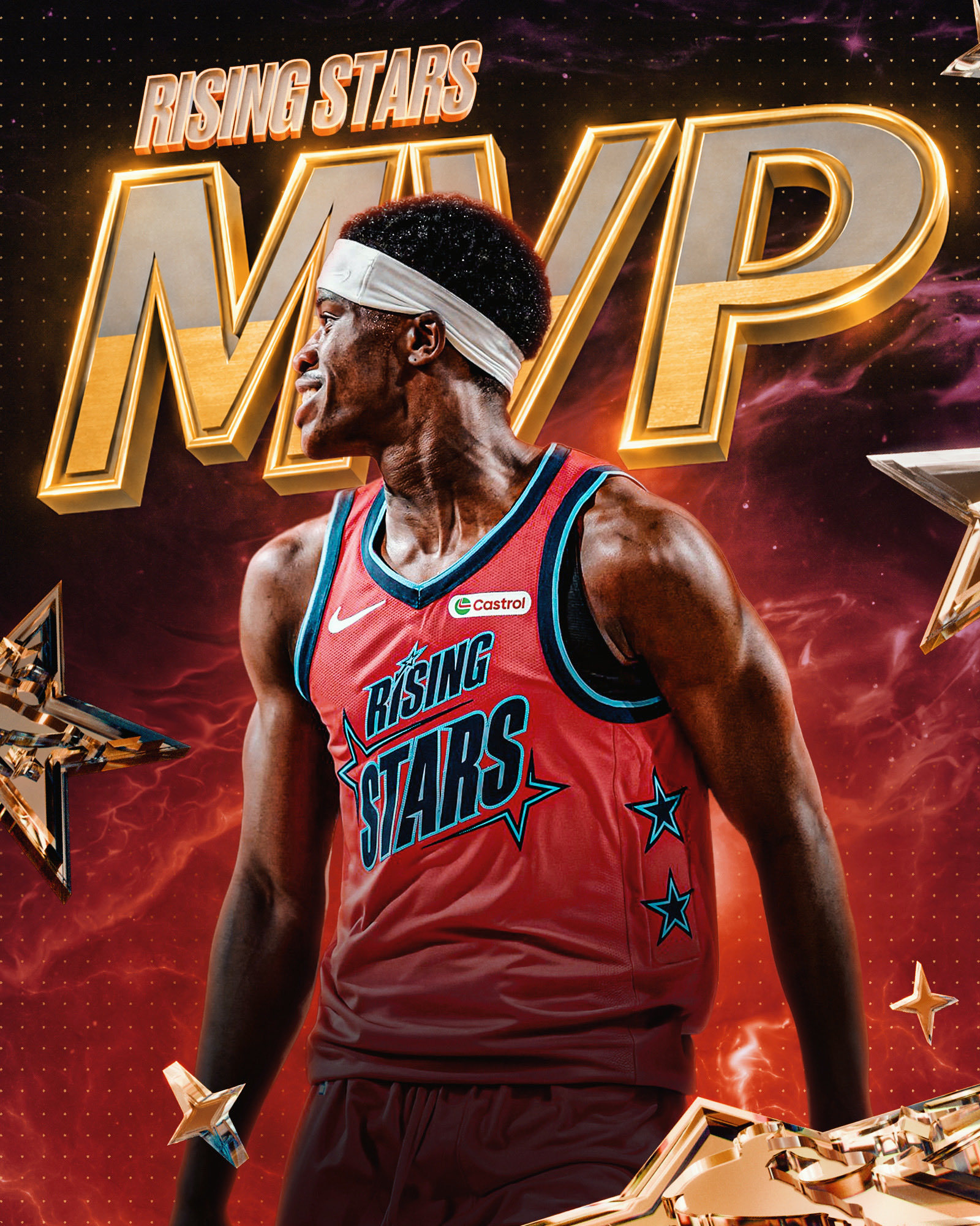 埃奇库姆，MVP，实至名归。NBA全明星新秀赛