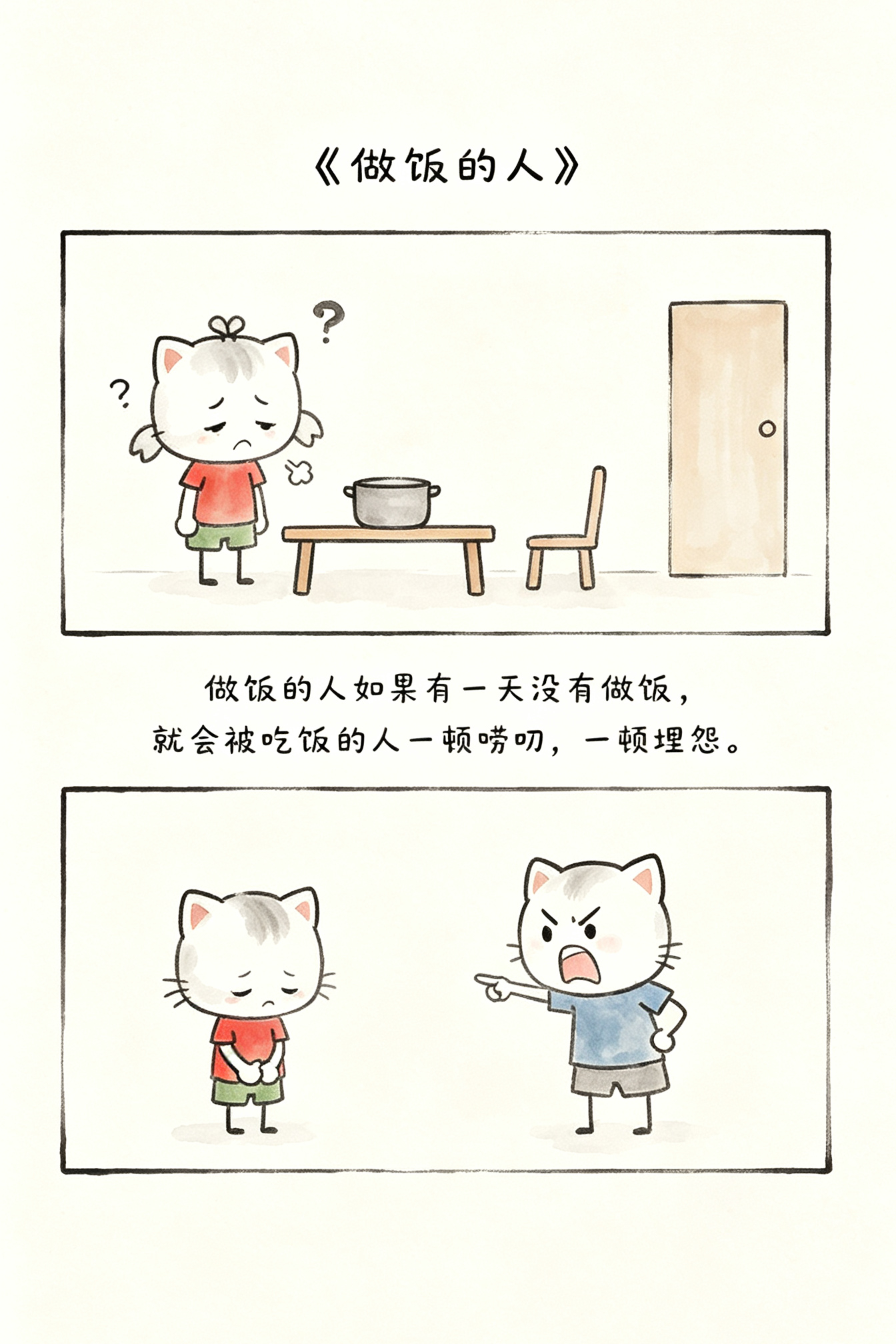 三个字让我爸做了一辈子饭仅仅一句“很好吃”，成为长久付出的起点。简单的一句夸赞，