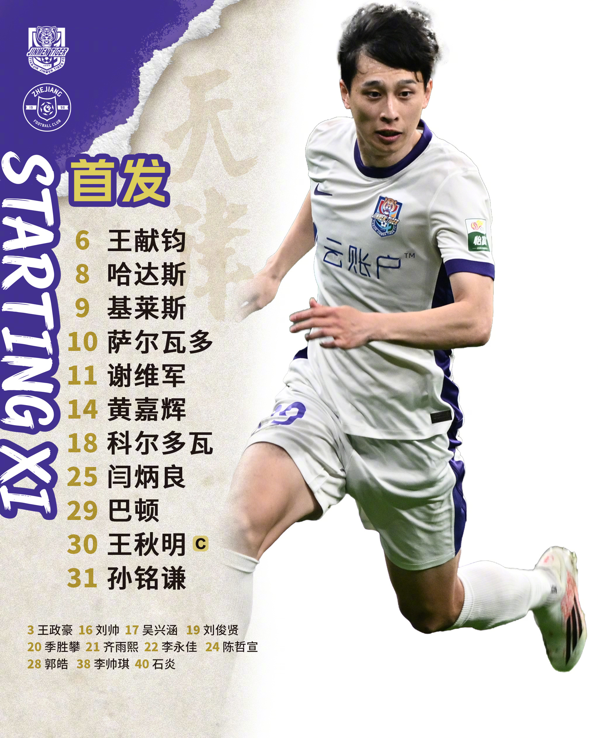 今日首发！天津津门虎[超话]为了天津永远进攻  ​​​