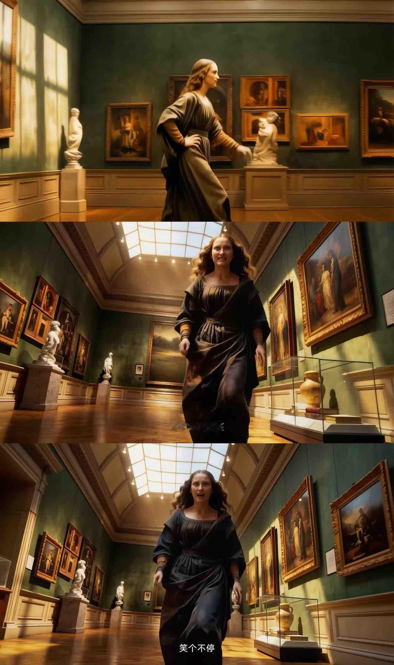 蒙娜丽莎也逃不过上班破防卢浮宫打工人蒙娜丽莎破防了！喊话直接受够了😑，吐槽名画