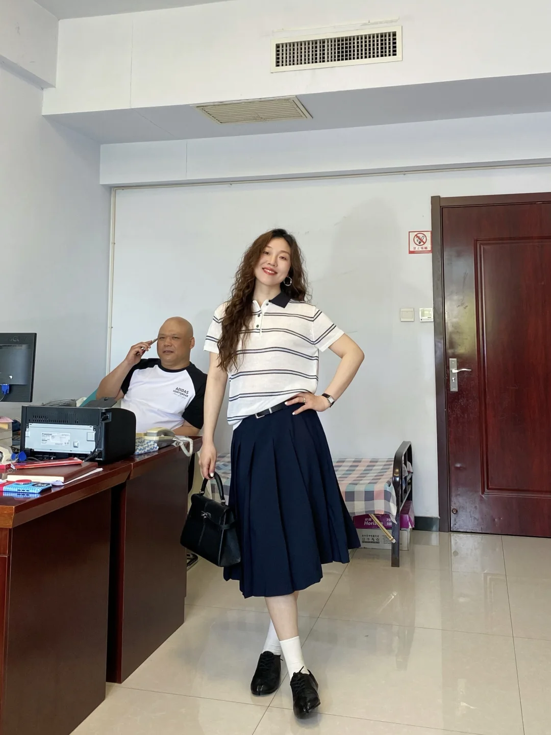OOTD｜条纹和百褶裙的适配度