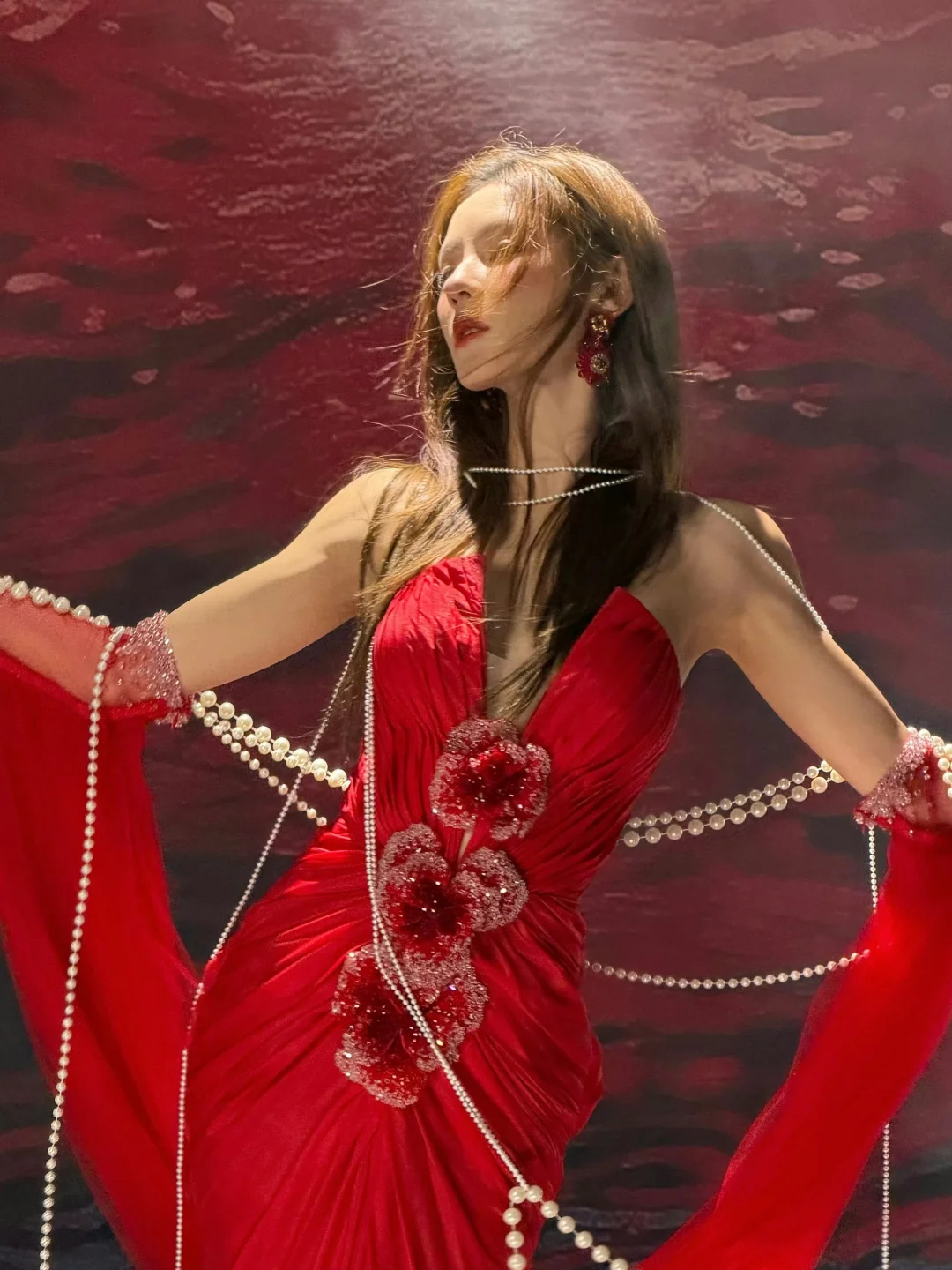 张予曦神级live图 elle风尚大典 珊瑚🪸新娘