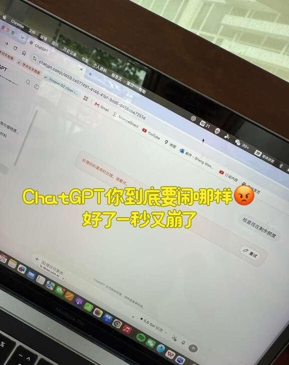 ChatGPT还是不能用！大家在蹲后续吧
好了一秒钟，现在又崩了
到底要怎样？