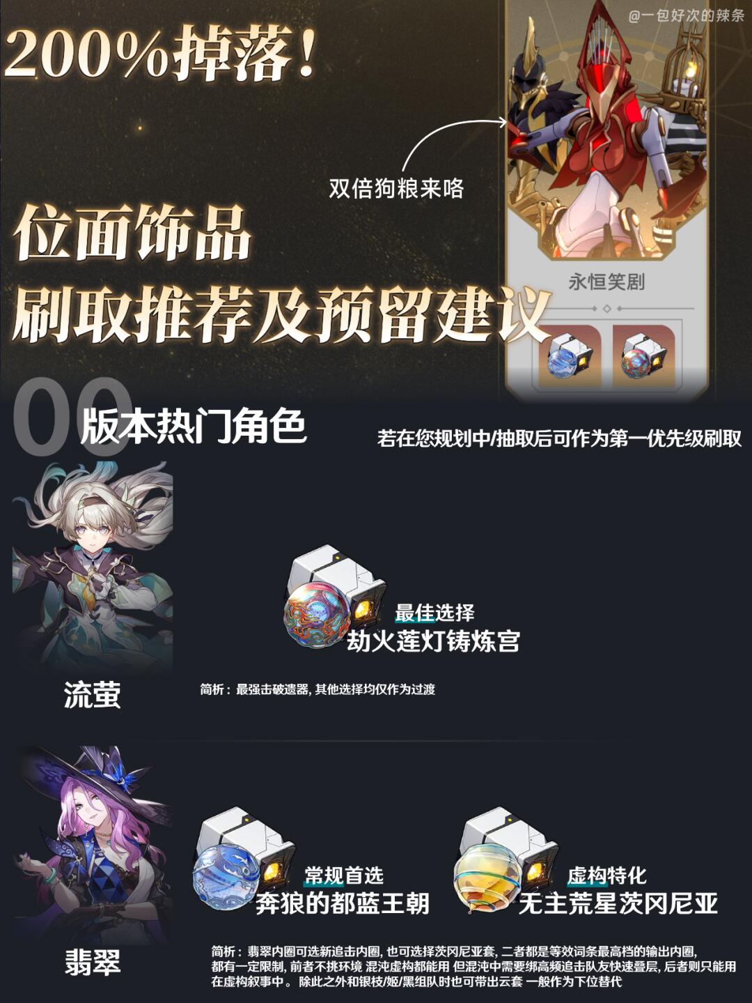 周五有双倍内圈，记得打个存档 屯点体力~