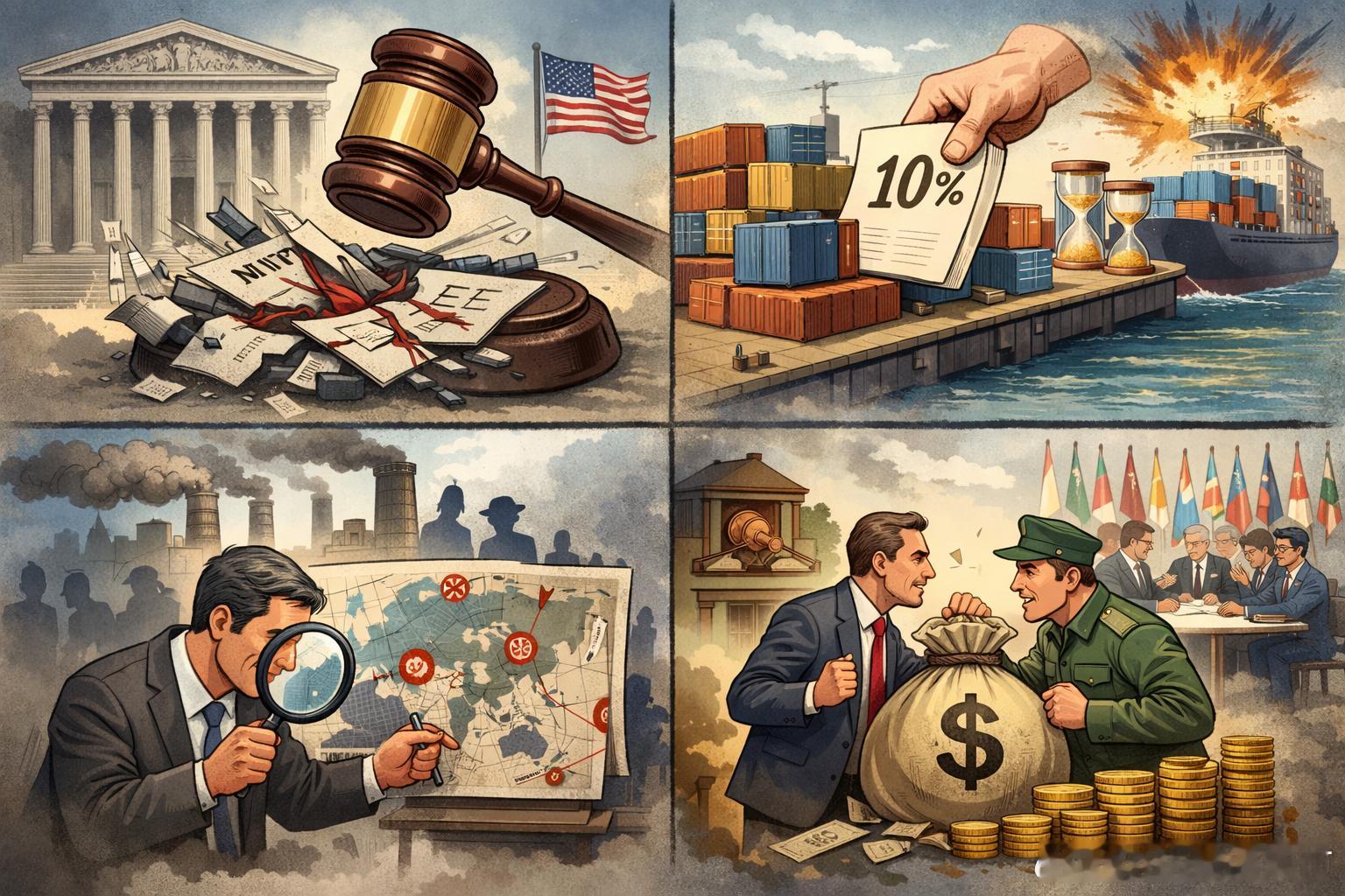 美高院一锤定音后：关税战进入“换法条续命”与“退款拉锯战”的新阶段2月20日，美