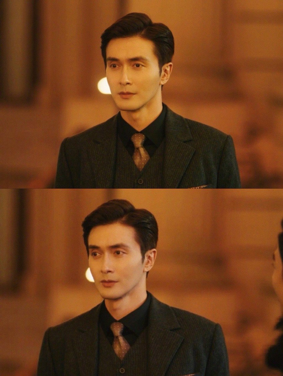 高伟光到民国也得被留牌子 《哑舍》高伟光民国名场面封神，一身黑西装挺拔有型，贵气