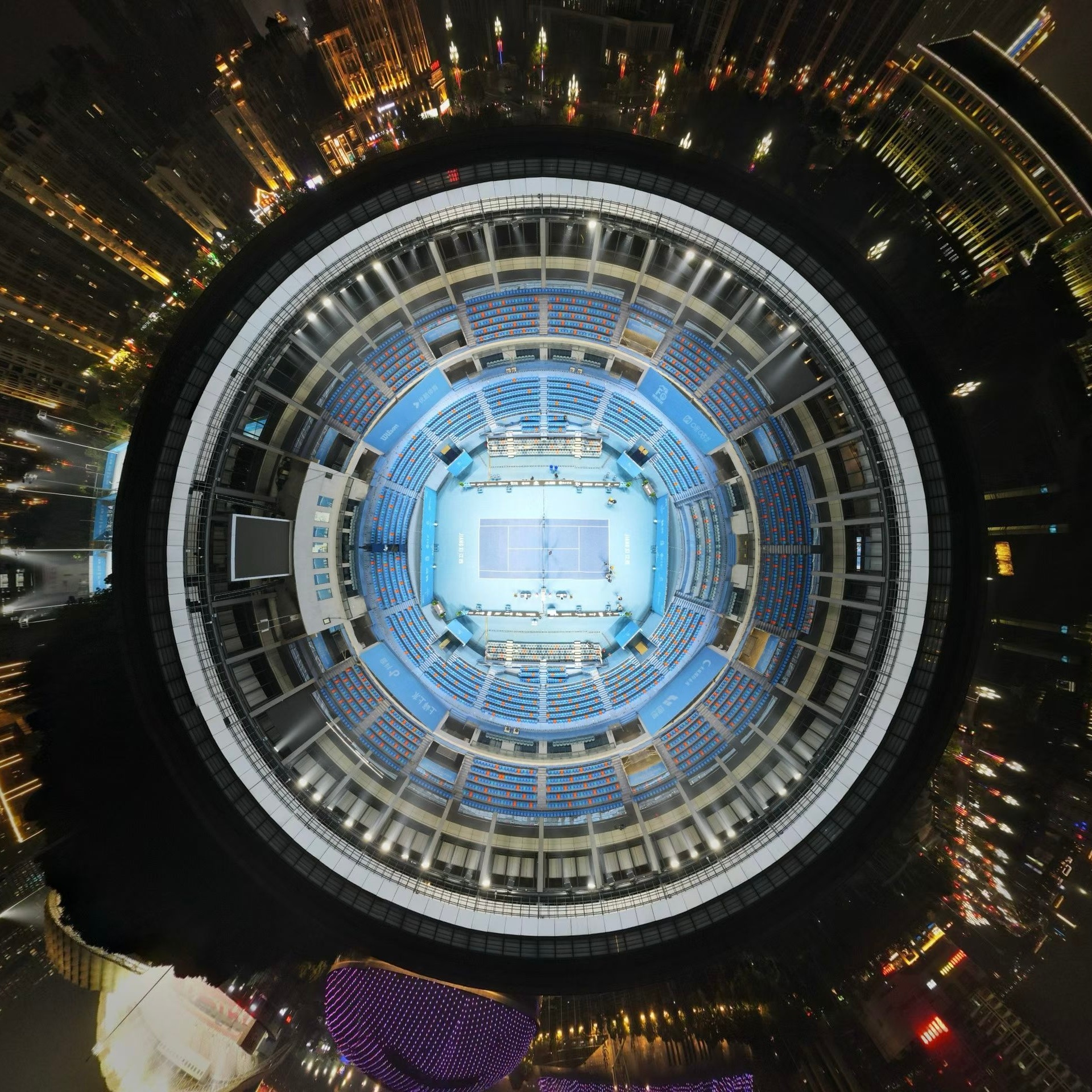 Wow！这张图有点感觉！网球是圆的、球场是圆的、人生也是圆的🎾🇨🇳三位中国