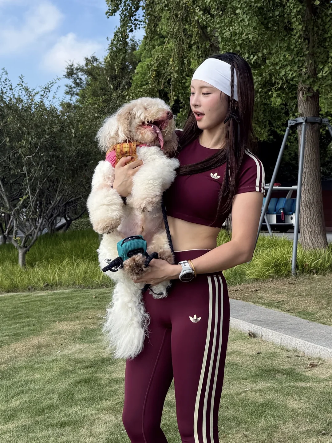 带小狗上体校🐶晨跑plog