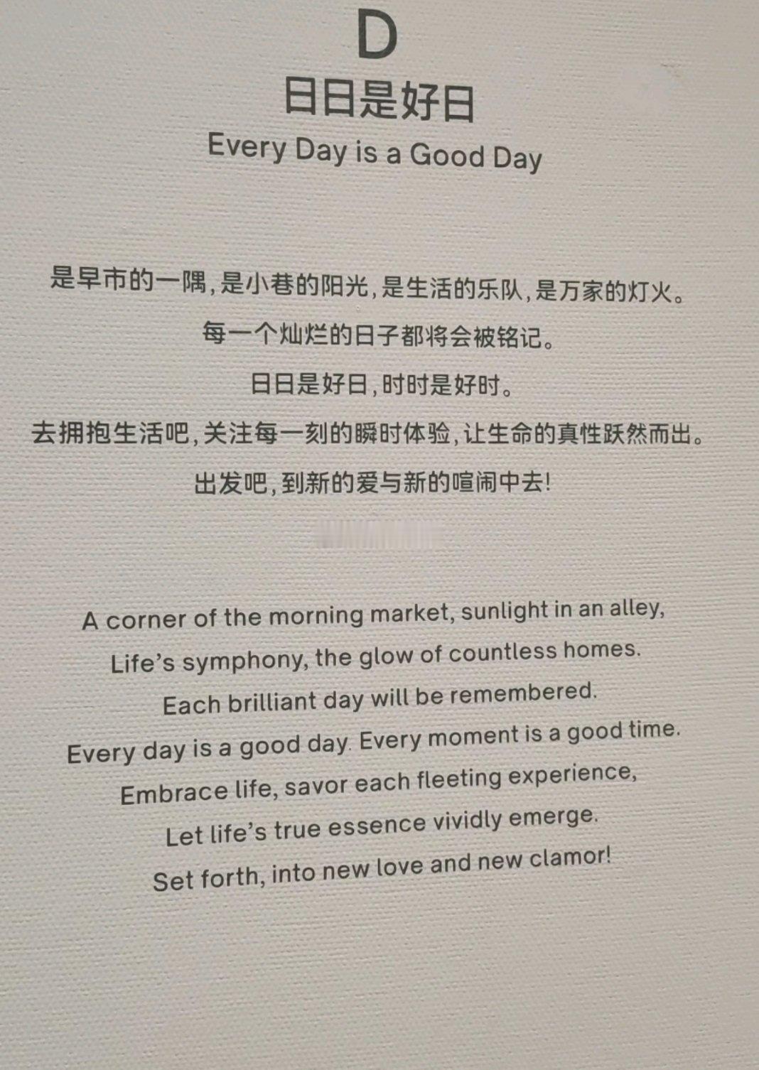 生命力是你感受到每天都是好天气 