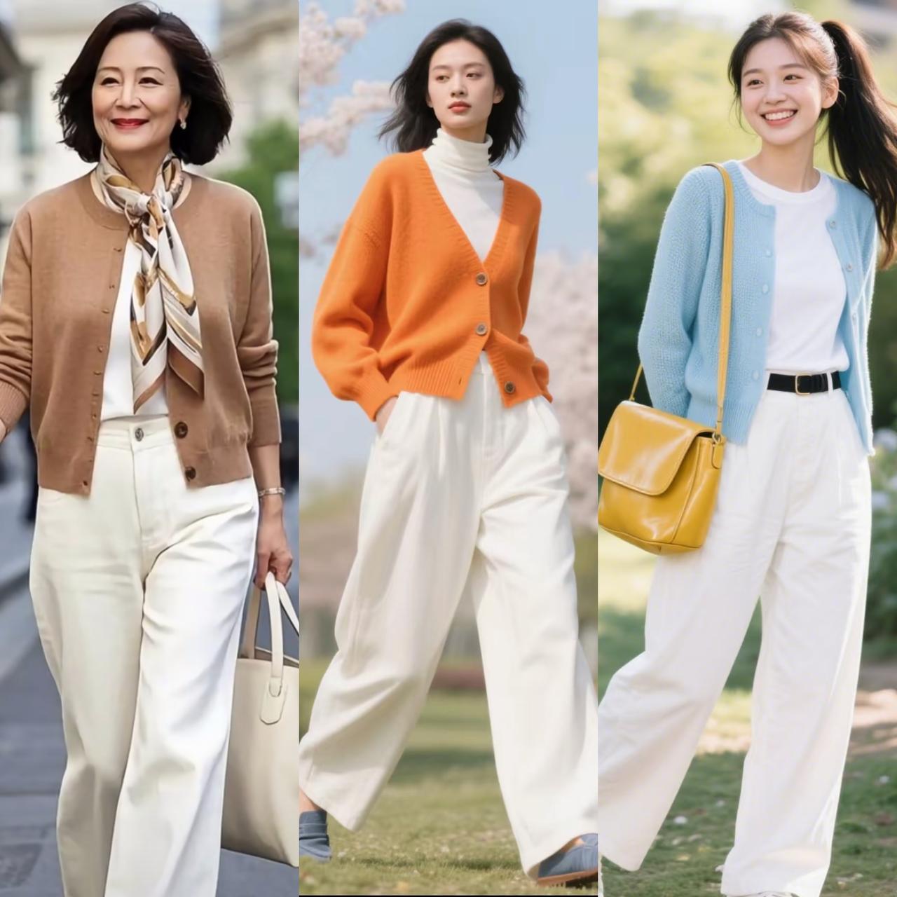 春夏季节针织开衫这样穿，简单方便又好看，轻松摆脱路人感

春夏交替，正是穿针织开