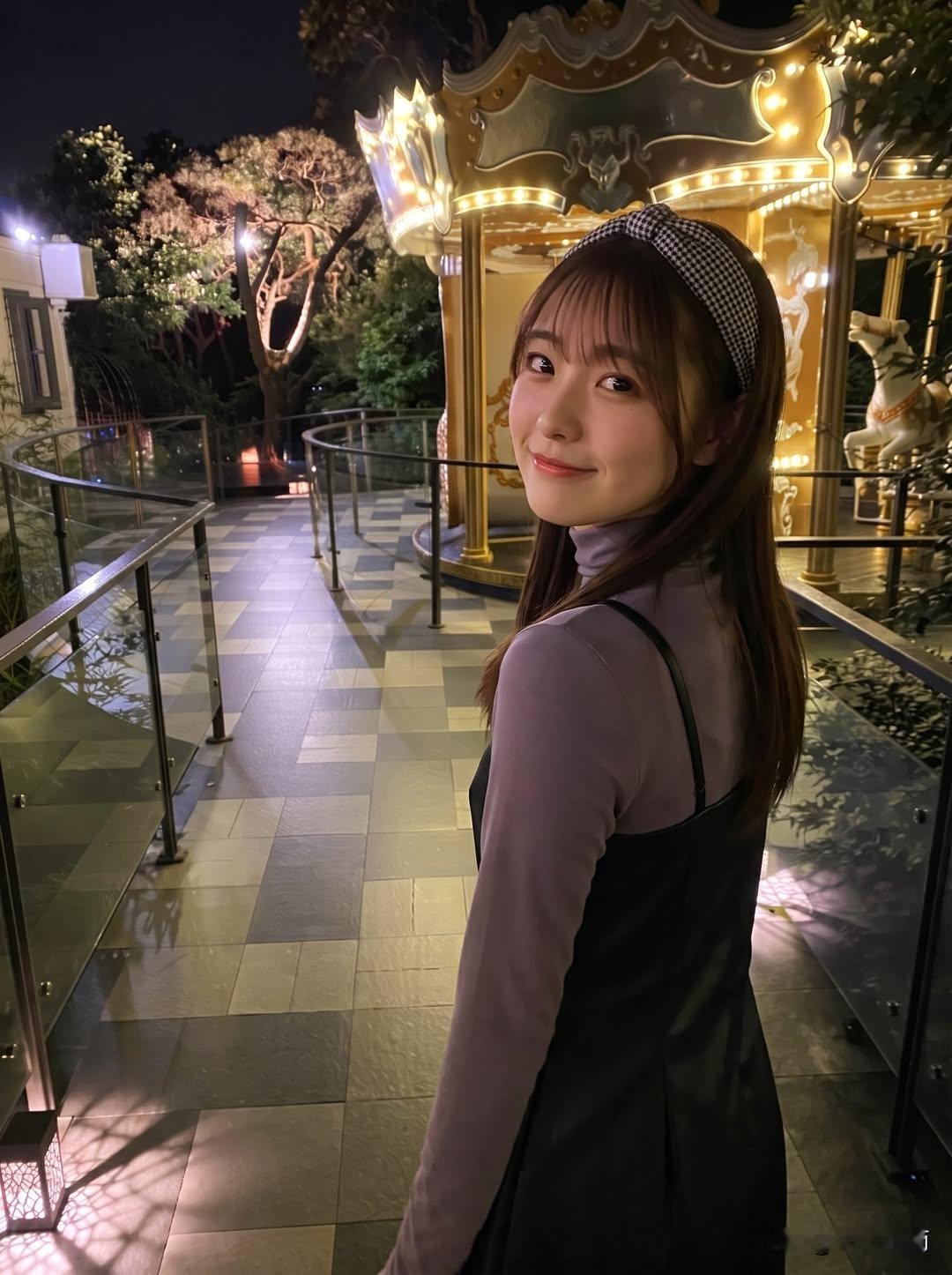​今晚的夜色很美，但最迷人的，大概是她回头那一瞬间的温柔。女孩子怎么穿搭既时尚又
