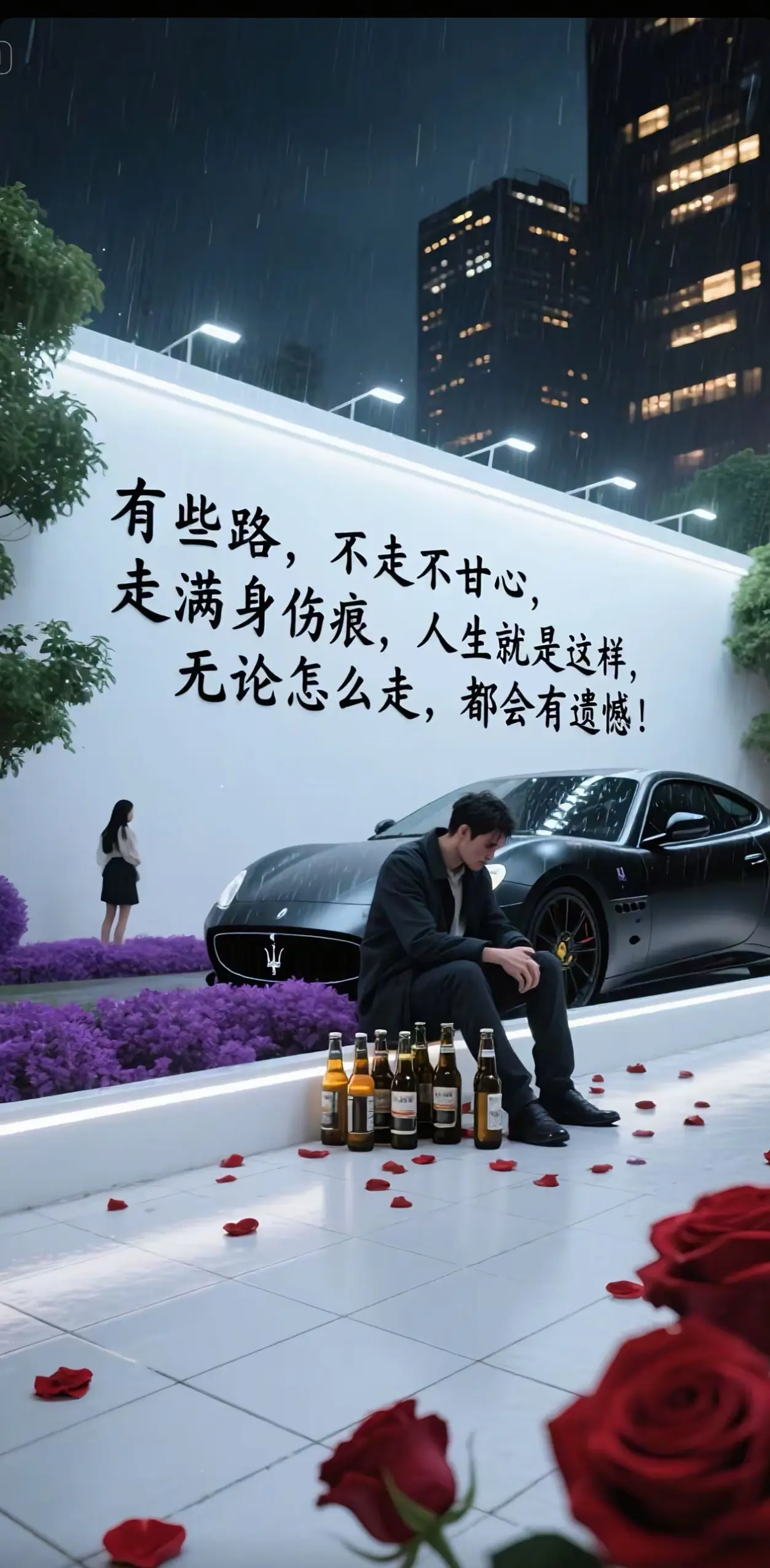有些路，不走不甘心，走满身伤痕，人生就是这样，无论怎么走，都会是这样的结局！