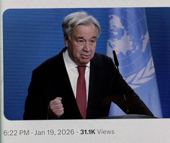 快讯！联合国秘书长古特雷斯表示，联合国安理会 “已不再代表世界”，并且是 “无效