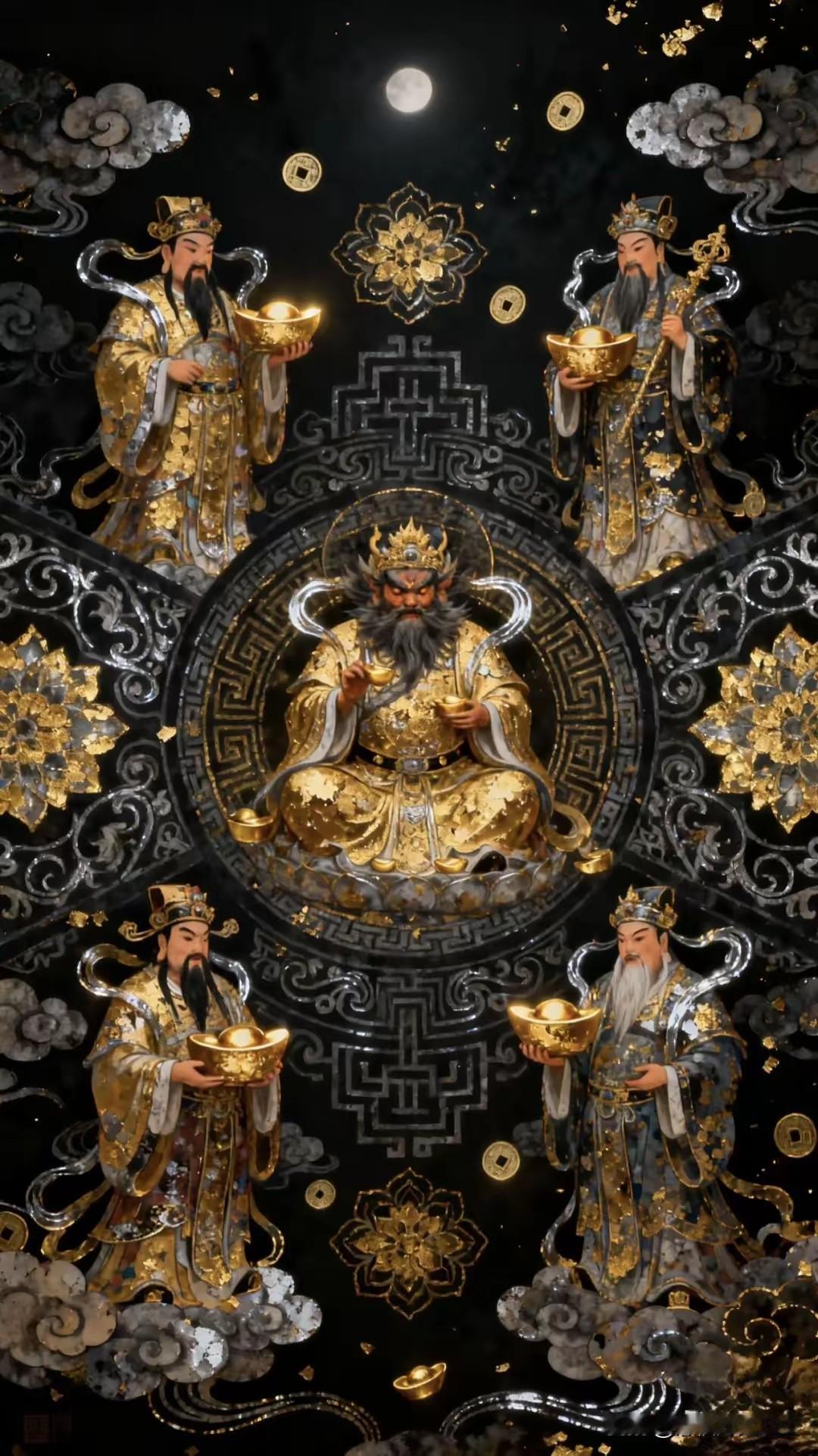 接五路财神。一路发发发[比心][福][红包][给力][招财进宝][发][招财进宝