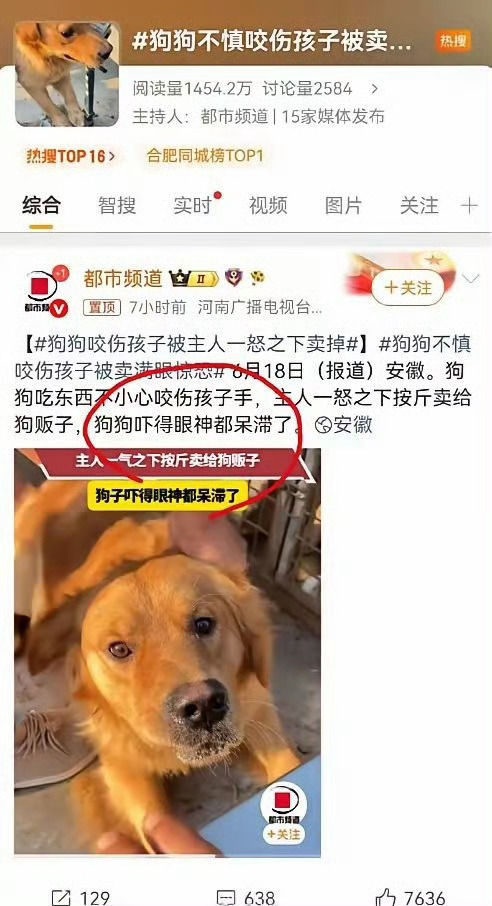 真的被当下部分舆论整恶心了，狗咬到小孩，还有一堆人全网心疼被吓到的狗，完全分不清