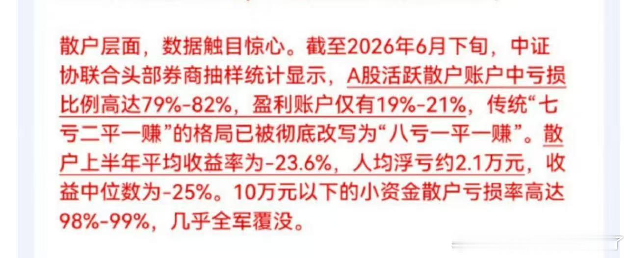 有一种血淋淋的感觉 这个市场就像吃人的怪兽 但是因为贪婪 或者是太想要翻身 结果