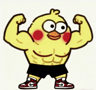 鹦鹉兄弟秀肌肉. GIF ​​​