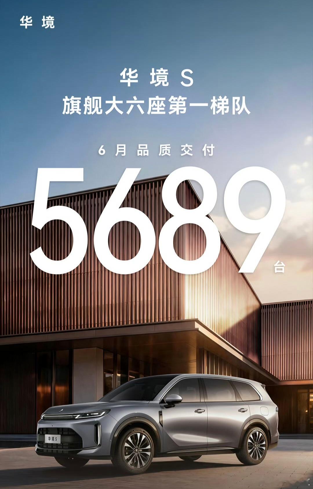 今天有几家欢喜几家愁华境S 6月交付5689辆鸿蒙智行多家车企公布6月交付战报