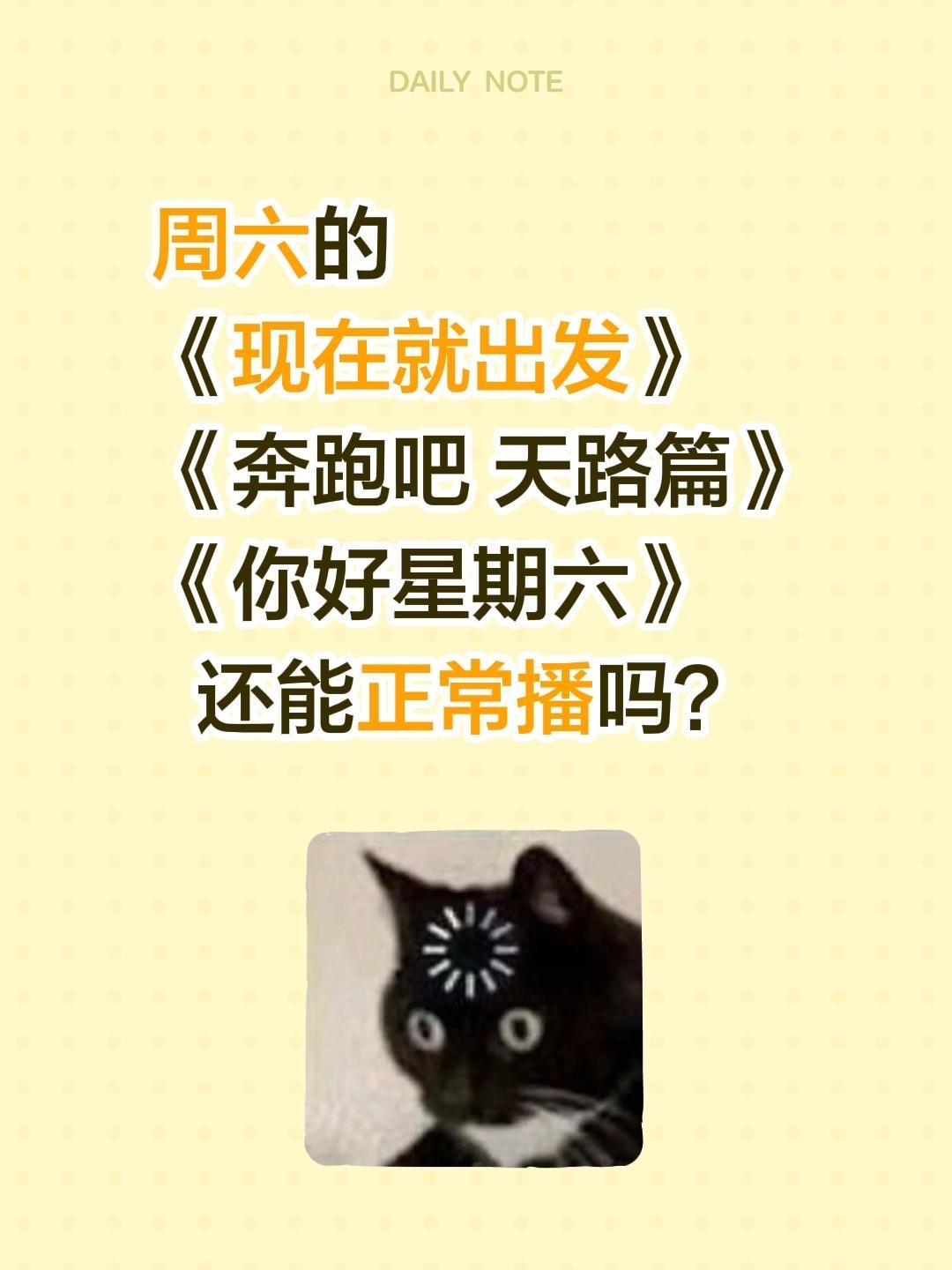 周六我的快乐源泉 但也希望停播  纠结😐