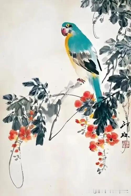 《咏鹦鹉》
——宋·僧定渚
罩向金笼好羽仪，
分明喉舌似君稀。
不须一向随人语，