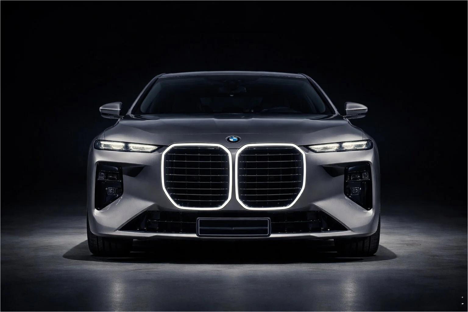 7这个改得太成功了，分体大灯往两边一藏，前脸顿时干净了，线条干脆不拖泥带水的。值