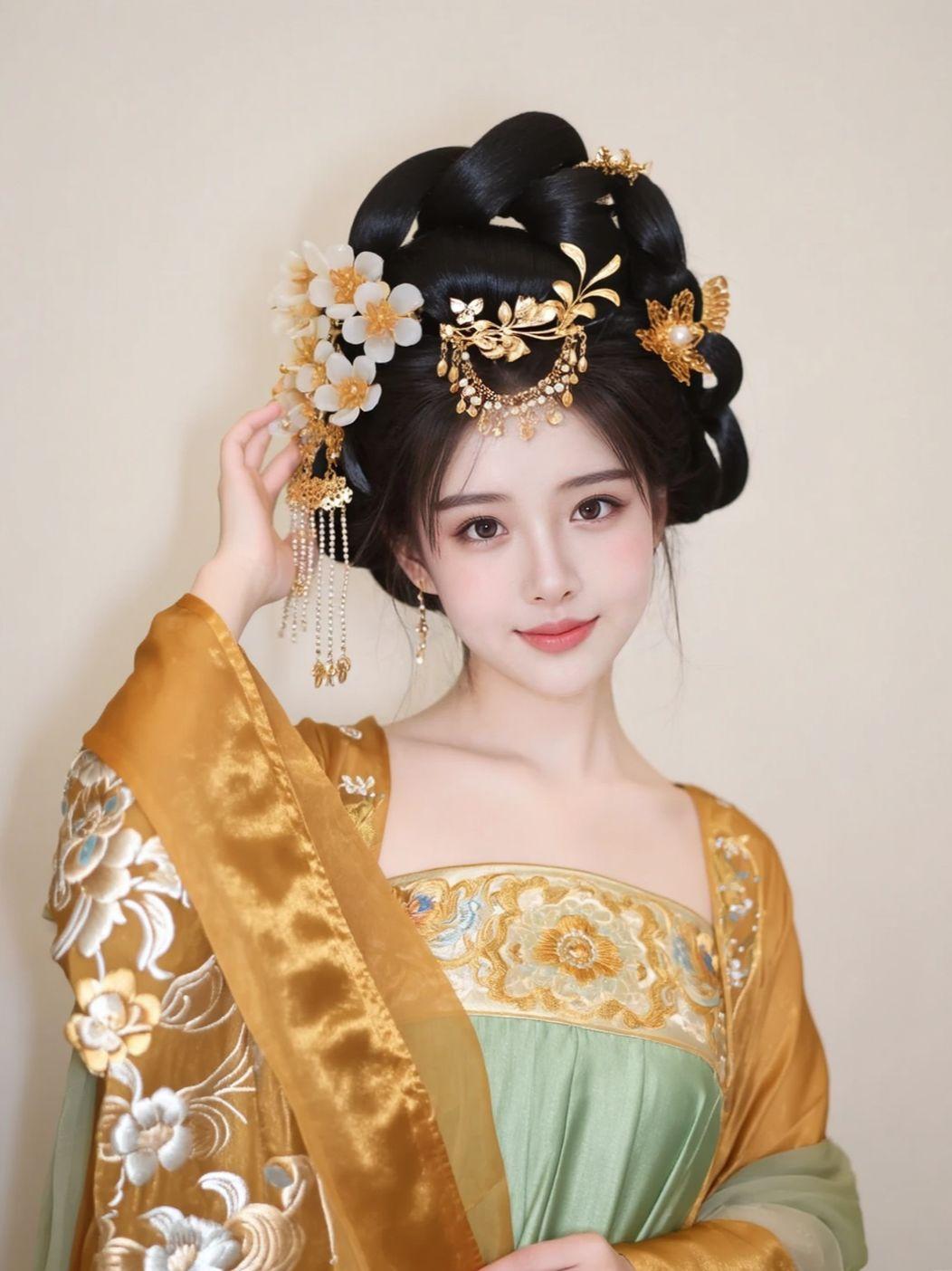 AI唐制梳妆图