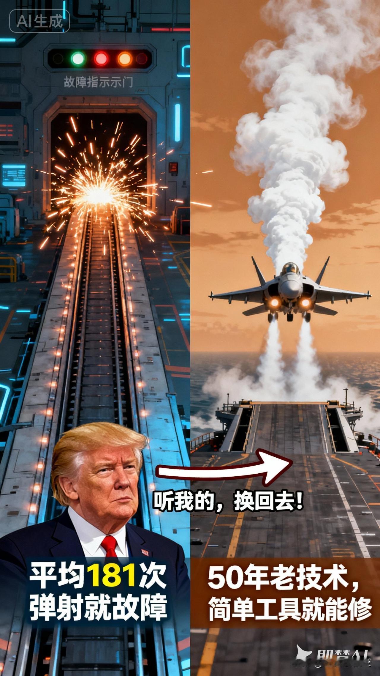 惊！特朗普要把航母弹射“开倒车”？
宝子们，特朗普在日本航母上又搞出大新闻，直接