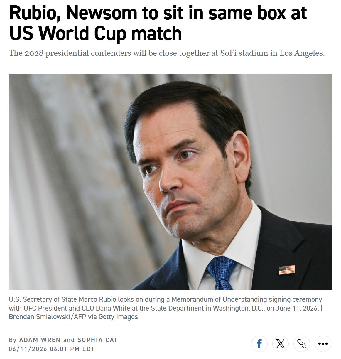 林一五：世界杯美国vs巴拉圭观众席上的有趣一幕。

刚刚结束的2026年美加墨世