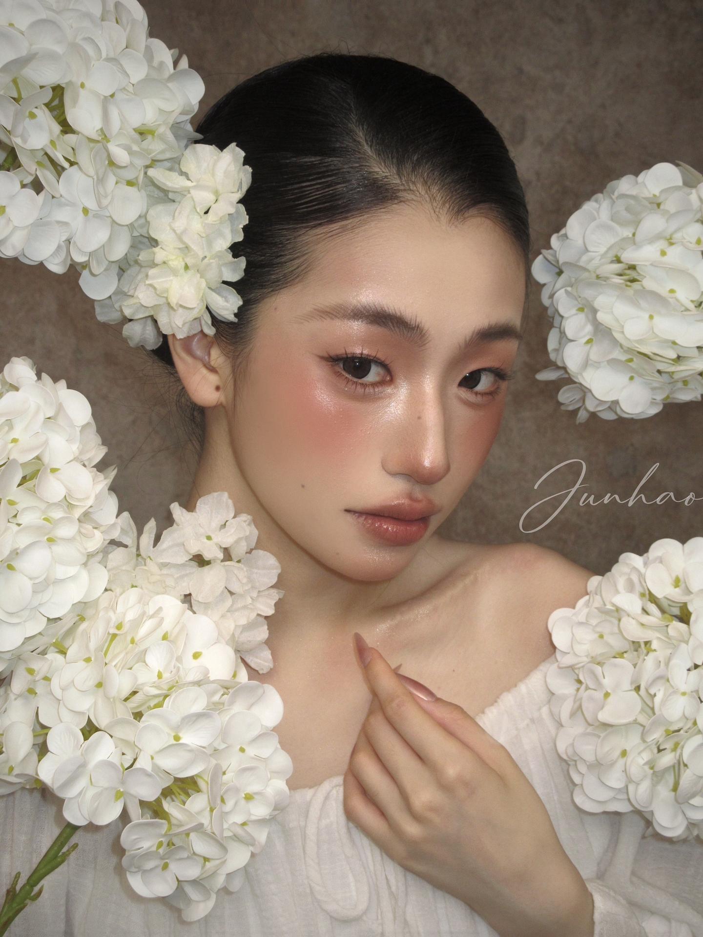 木绣球。妆面的原生感