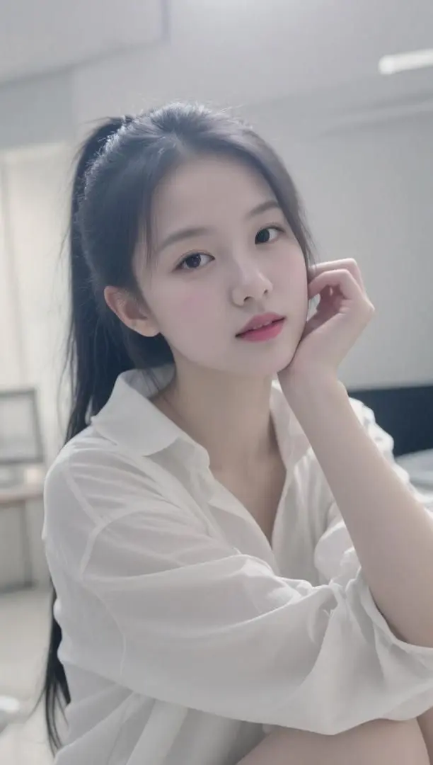 AI白衫手托照 ai创作