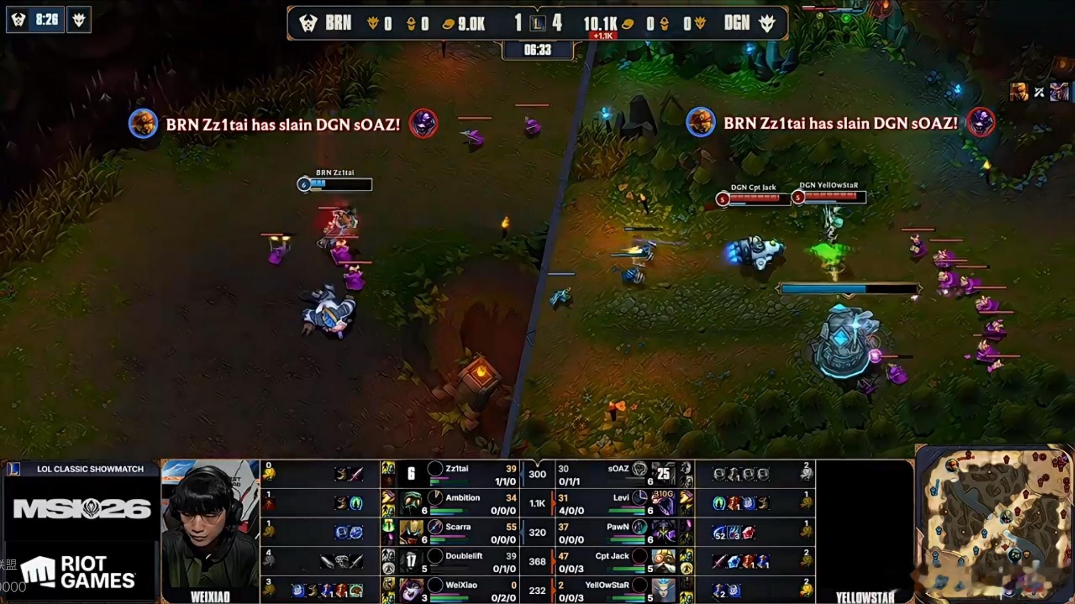 Levi节奏起飞，态神线上单杀稳住军心BLG对战HLE2026MSI2026季中