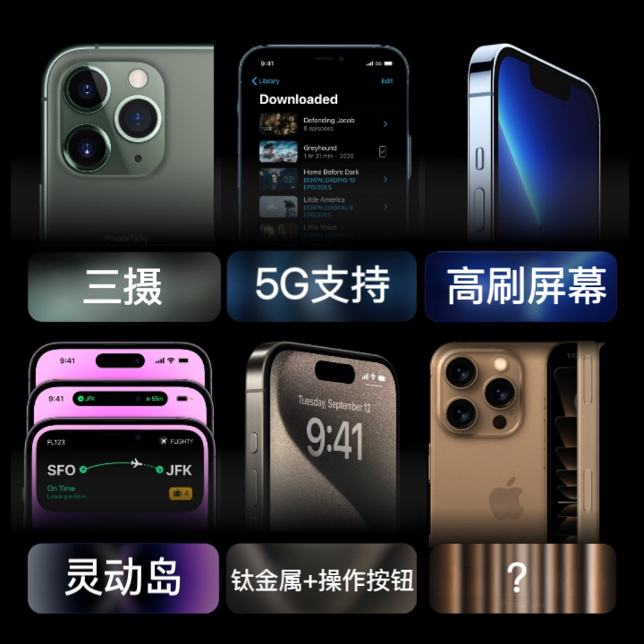 每一代iPhone Pro的亮点，你印象最深的是哪一代？今年又会是？…[思考] 