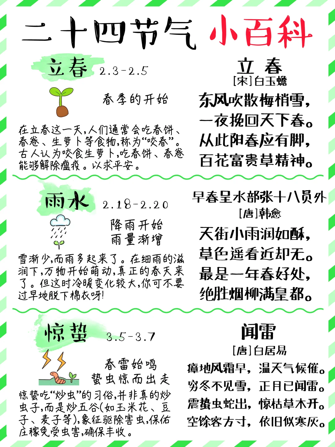 传统文化｜2-6岁宝宝必知二十四节气小知识