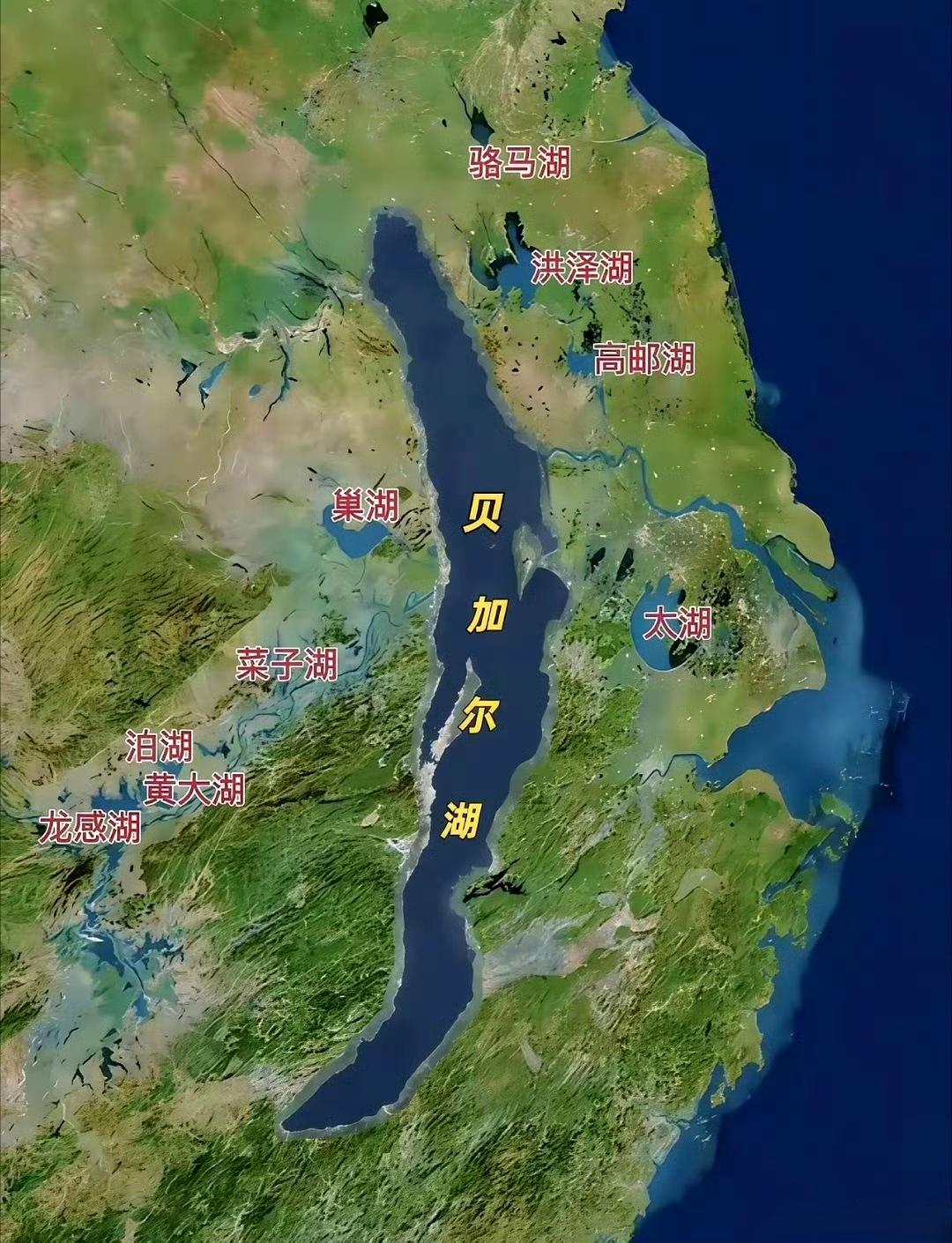 贝加尔湖放在中国有多大？