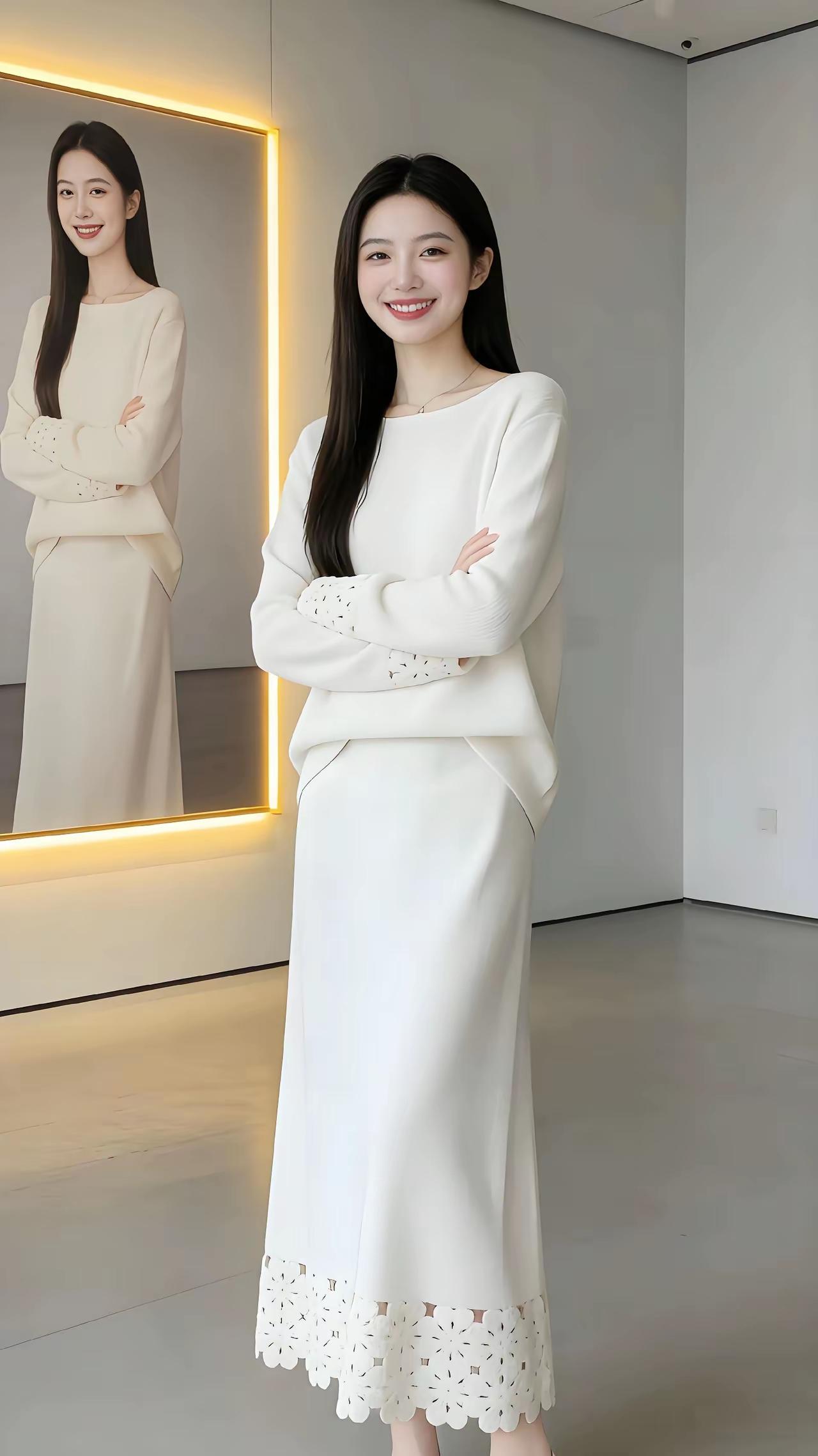 温柔优雅，白色连衣裙穿搭指南